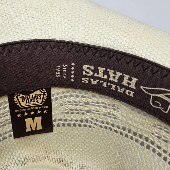Dallas Hats Ghost Rider Cowboy Hat Men Barbed Wire Longhorn Straw Western M - Picture 8 of 8